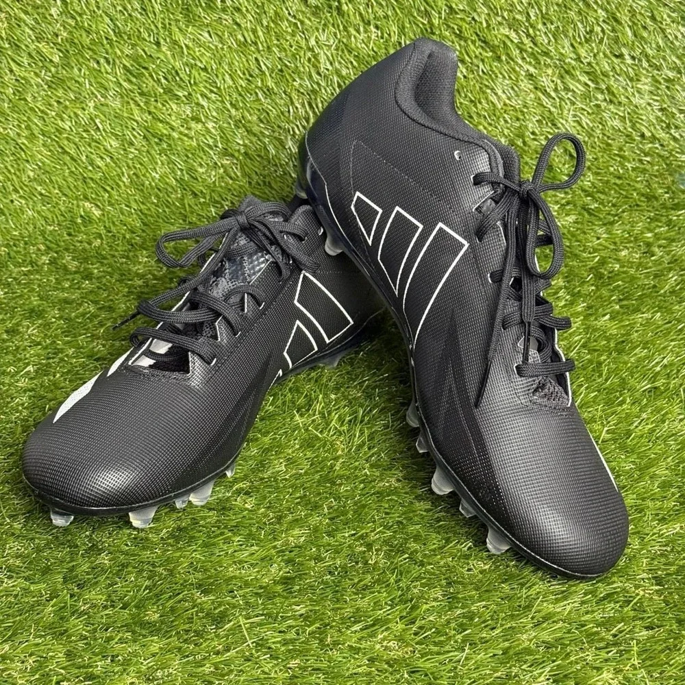 Adidas Adizero 12.0 Mens Size 14 Black Silver Low Top Football Cleats GY6513